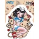 Stickers fluff suzy sailor marine pinup dog roses swalow JA626