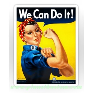 Sticker rosie la riveteuse we can do it oldschool vintage old Pinup 44