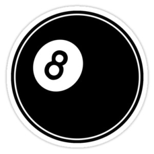 Sticker kustom classic oldschool eight ball billard vintage pool 8 ball 1