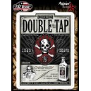 Sticker etiquette bouteille poison double tap lead death skull JA382