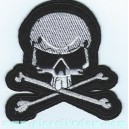 Patch ecusson skull head pirate bones