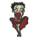 Patch Lady betty boop robe satin rouge de soirée 