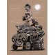 Sticker german army desert bettle cox VW pinup cartoon 2