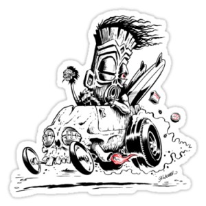 oldschool tattoo Sticker JA421