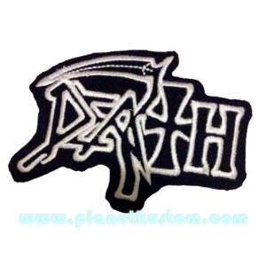 Patch ecusson death la mort faux croix