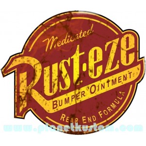 Sticker planet kustom rust-eze bumper ointment cars used rats 15