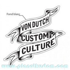 Sticker vondutch origine custom culture bannière von dutch 2