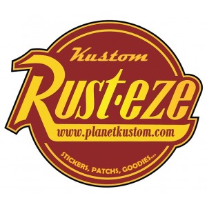 Sticker planet kustom rust-eze propre stickers patchs goodies moyen