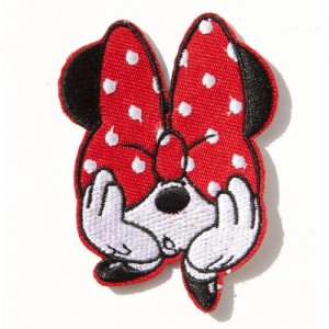 Patch ecusson thermocollant mini kiki rose boude