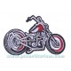 Patch ecusson vtwin biker moteur en v chopper harley kustom