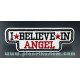 Patch ecusson thermocollant i believe in angel blanc