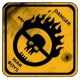 Sticker war boys danger road sign mad max skull petit war boys 1