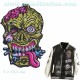 Patch ecusson thermocollant zombie head tete