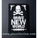 Patch ecusson thermocollant skull bones brave new world