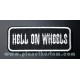 Patch ecusson thermocollant hell on wheels biker