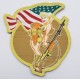 Patch ecusson scratch military pin up sexy blondinette us army