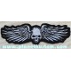 Patch ecusson skull wings biker tete de mort ailée