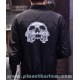 Patch ecusson skull biker tete de mort crane grande taille