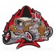 patch ecusson grande taille rat rod cartoon dos hot rod