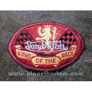 Patch ecusson von Dutch King of the race lion damier old stock