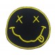 Patch ecusson thermocollant nirvana band grunge garage USA rond