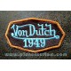 Patch ecusson von Dutch 1949 octogone signature orange old stock