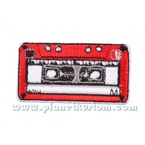 Patch ecusson thermocollant cassette audio music