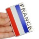 Sticker autocollant badge alu 3D métal drapeau France 29