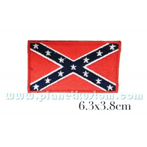 Patch ecusson drapeau rebel sudiste confédéré general lee redneck