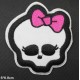 Patch ecusson skull monster high girly pin up tete de mort crane kiki