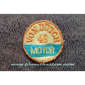 Patch ecusson von Dutch 49 motor jaune old stock