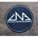 Patch ecusson thermocollant the chuck norris experiment rond noir