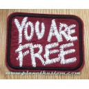 Patch ecusson thermocollant You are free red