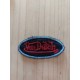 Patch ecusson von Dutch signature ovale rouge fond noir old stock