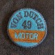Patch ecusson von Dutch 49 motor bleu orange rare old stock