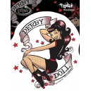 Sticker tattoo oldschool Pin Up JA421