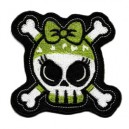 Patch skull girly kiki bandana vert