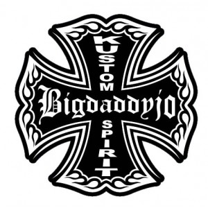 Sticker Bigdaddyjo iron cross kustom spirit BIG4