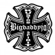 Sticker Bigdaddyjo iron cross kustom spirit BIG4