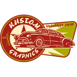 Sticker Bigdaddyjo Leadsled kustom graphics BIG9