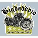 Sticker Bigdaddyjo bobber chopper & kustom design BIG10