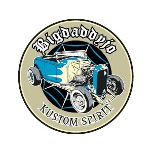 Sticker Bigdaddyjo Kustom spirit hot rod blue BIG21