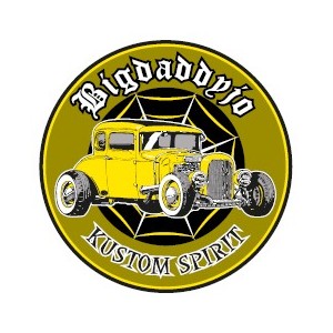 Sticker Bigdaddyjo Kustom spirit hot rod yellow BIG22