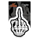 Sticker hot leathers boney finger skull JA223