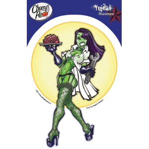 Sticker pinup zombie frank's assitant JA399