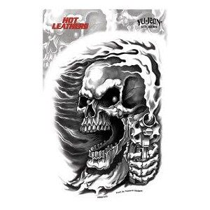 Sticker Skull hot leathers assassin gun JA200