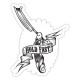 Sticker oldschool tattoo Razor hold hast old tattoo 1