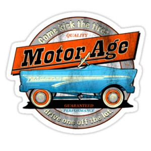 Sticker motor age come kick the tires patina racing 4