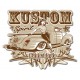 Sticker Bigdaddyjo kustom spirit pickup pinup grey pinstriping BIG39