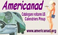 americanad calendrier ancien pin up